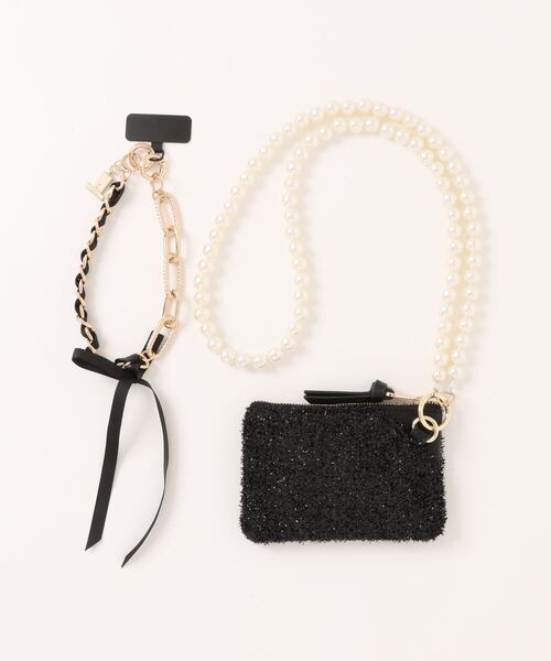 【LANVIN en Blue】ジュエル スマホスリング KUIPO｜ランバン オン ブルー LANVIN en Bleu ジュエル スマホ