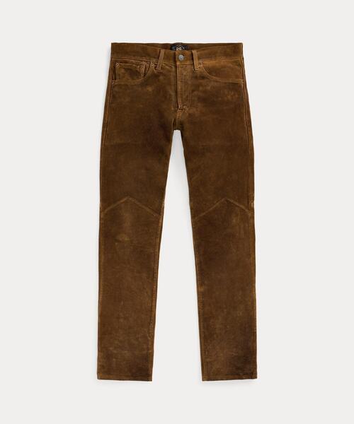 【セール】スリム フィット ラフアウト スエード パンツ（その他パンツ）｜RRL（ダブル アール エル） 187,880円