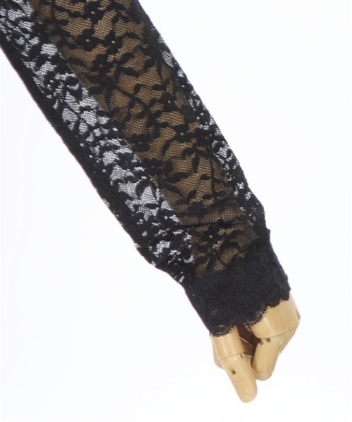 axes femme（アクシーズファム）の「ラウンドネックレースインナー（Tシャツ/カットソー・レディース・ブラック/キナリ/ラベンダー・FREE）」の20枚目の写真