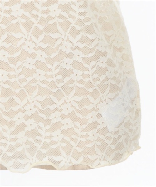 axes femme（アクシーズファム）の「ラウンドネックレースインナー（Tシャツ/カットソー・レディース・ブラック/キナリ/ラベンダー・FREE）」の14枚目の写真