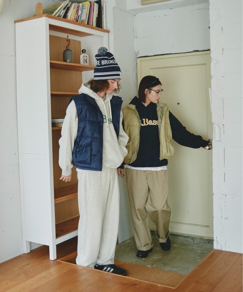 BROKEN BASE（ブロークンベース）の「B.Base 裏毛フーディ（パーカー・メンズ・レッド系/杢グレー/パープル系/ネイビー/ブラック系・SMALL/MEDIUM/LARGE/X-LARGE）」の7枚目の写真