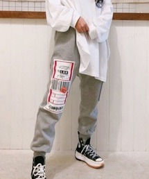 Dalfwin（ダールフィン）の「韓国ファッション スウェットパンツ LHRジョガーパンツ ラベル付き パッチ（スウェットパンツ）」