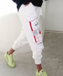 Dalfwin（ダールフィン）の「韓国ファッション スウェットパンツ LHRジョガーパンツ ラベル付き パッチ（スウェットパンツ）」