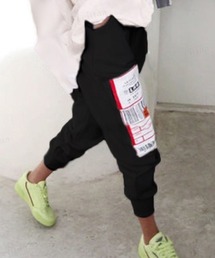 Dalfwin（ダールフィン）の「韓国ファッション スウェットパンツ LHRジョガーパンツ ラベル付き パッチ（スウェットパンツ）」