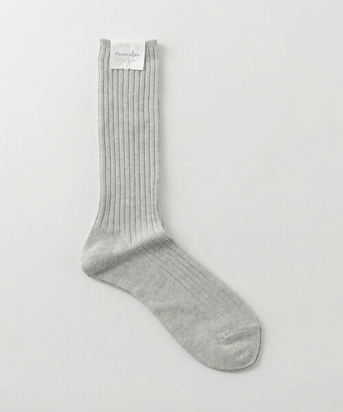 Steven Alan（スティーブンアラン）の「＜Steven Alan＞ ミドル ホーズ ドレス リブ ソックス（ソックス/靴下・メンズ・ブラック/ダークグリーン/ホワイト/ライトグレー・FREE）」の3枚目の写真