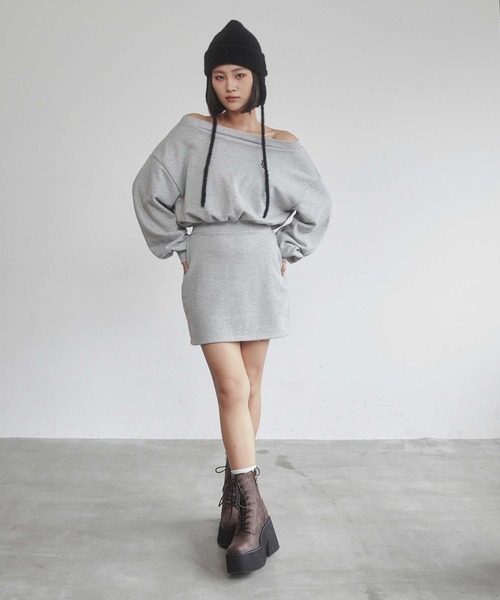 ENVYM（アンビー）の「イヤーフラップニットキャップ（ニットキャップ/ビーニー・レディース・ブラック/グレー・FREE）」の10枚目の写真