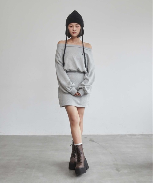 ENVYM（アンビー）の「イヤーフラップニットキャップ（ニットキャップ/ビーニー・レディース・ブラック/グレー・FREE）」の9枚目の写真