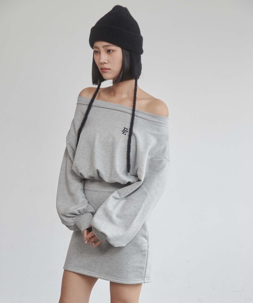 ENVYM（アンビー）の「イヤーフラップニットキャップ（ニットキャップ/ビーニー・レディース・ブラック/グレー・FREE）」の8枚目の写真