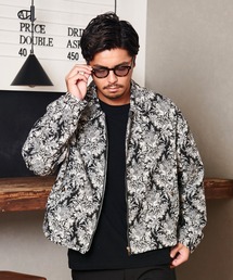 『CavariA/キャバリア』ゴブラン織りショート丈ジップジャケット