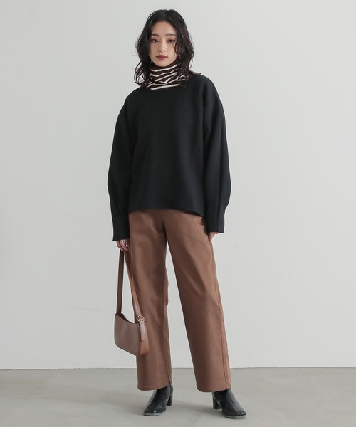 n'OrLABEL(ノアールレーベル)の「ボリュームスリーブジャカードカットソー(Tシャツ/カットソー・レディース・ブラック/杢グレー/ボルドー/チャコール・FREE)」の19枚目の写真