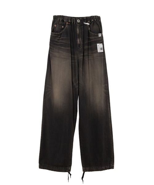 Maison MIHARA YASUHIRO(メゾンミハラヤスヒロ)の「Light Denim Wide Pants(デニムパンツ・メンズ・ブラック/インディゴブルー・44/46)」の2枚目の写真