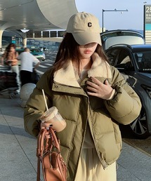 INASTUDIOS（イーナストゥディオス）の「ボリュームクロップド ボアブルゾン レディース（ダウンジャケット/コート）」