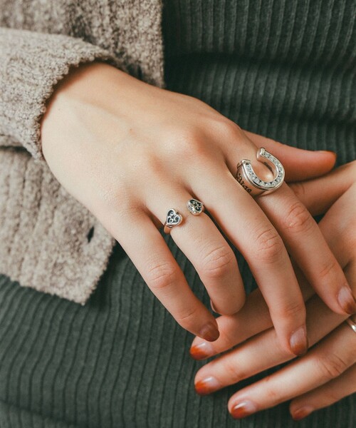 EXCLUSIVE】Double Tribal Heart Ring（リング）｜BILL WALL LEATHER