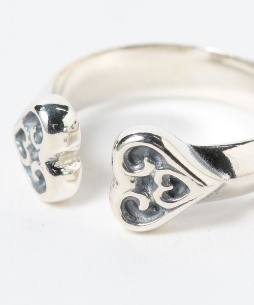 EXCLUSIVE】Double Tribal Heart Ring（リング）｜BILL WALL LEATHER