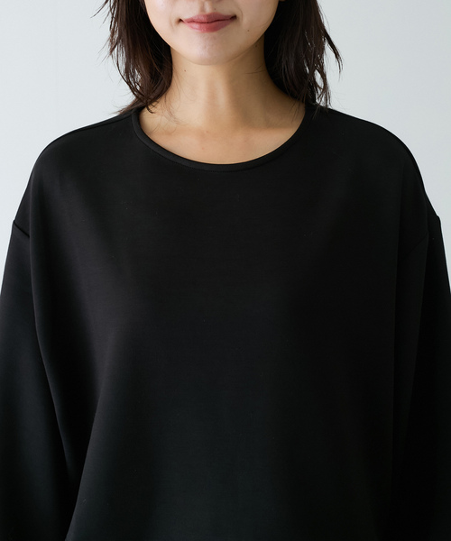 Jayro(ジャイロ)の「ダンボールニット裾ドロストプルオーバー(Tシャツ/カットソー・レディース・ブラック/チャコールグレー/ホワイト系その他・M)」の10枚目の写真