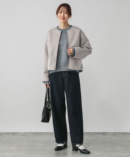 GLOBAL WORK（グローバルワーク）の「リバーシブルフェイクムートンブルゾン/115437（ブルゾン・レディース・モカ/アイボリー/ライトグレー・LARGE/MEDIUM）」の14枚目の写真