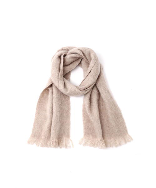 human woman（ヒューマンウーマン）の「モヘヤミックスストール（ストール/ショール・レディース・ベージュ/イエロー・ﾌﾘ-）」の12枚目の写真