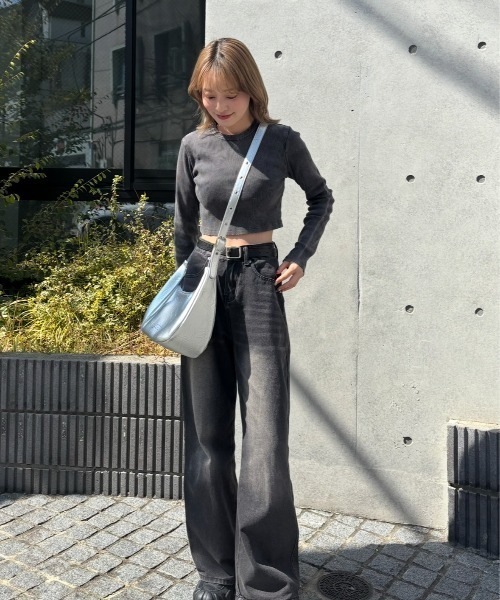INTER FACTORY(インターファクトリー)の「吉田南歩 - "Teto"ワッシャーショルダーバッグ made in INTERFACTORY(ショルダーバッグ・レディース・ベージュ/ブラック/シルバー・FREE)」の22枚目の写真