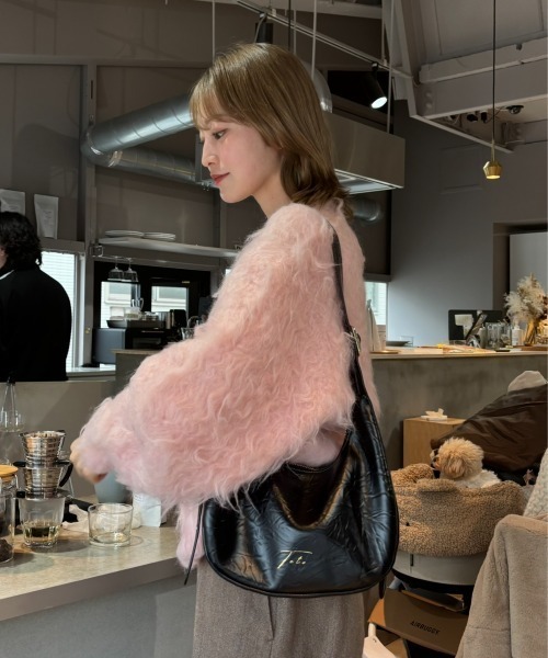 INTER FACTORY(インターファクトリー)の「吉田南歩 - "Teto"ワッシャーショルダーバッグ made in INTERFACTORY(ショルダーバッグ・レディース・ベージュ/ブラック/シルバー・FREE)」の7枚目の写真