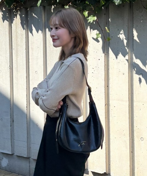 INTER FACTORY(インターファクトリー)の「吉田南歩 - "Teto"ワッシャーショルダーバッグ made in INTERFACTORY(ショルダーバッグ・レディース・ベージュ/ブラック/シルバー・FREE)」の20枚目の写真