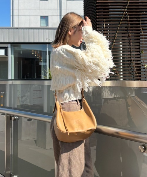 INTER FACTORY(インターファクトリー)の「吉田南歩 - "Teto"ワッシャーショルダーバッグ made in INTERFACTORY(ショルダーバッグ・レディース・ベージュ/ブラック/シルバー・FREE)」の15枚目の写真