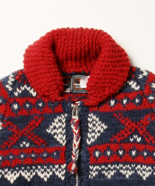 CHAMULA ニットカーディガン セール】 CHAMULA Zip Cardigan ジップカーディガン （ニット