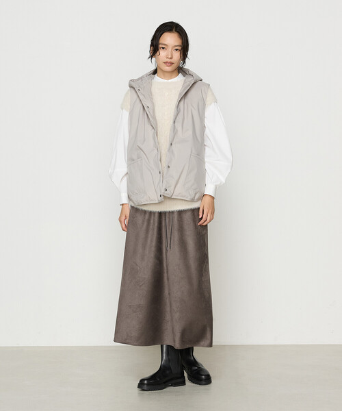 Gabardine K.T（ギャバジンケーティー）の「ダウン ジレ（ダウンベスト・レディース・ライトグレー・9号）」の15枚目の写真