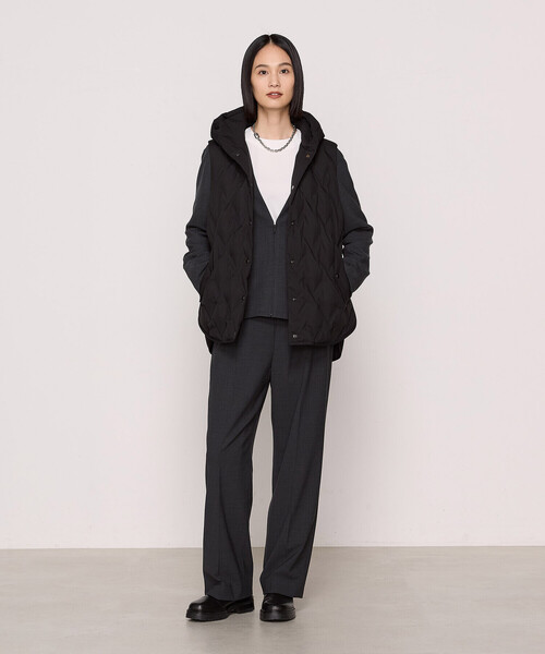 Gabardine K.T（ギャバジンケーティー）の「ダウン ジレ（ダウンベスト・レディース・ライトグレー・9号）」の10枚目の写真