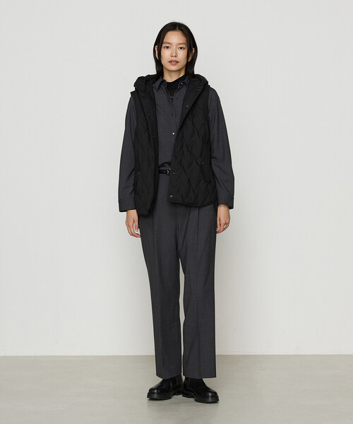 Gabardine K.T（ギャバジンケーティー）の「ダウン ジレ（ダウンベスト・レディース・ライトグレー・9号）」の5枚目の写真