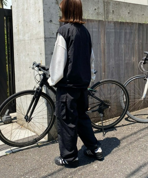 CIAOPANIC TYPY(チャオパニックティピー)の「【ユニセックス】撥水ドロストナイロンベスト(ベスト・メンズ・ライトグレー/ベージュ/チャコールグレー/ブラック/カーキ・MEDIUM/LARGE)」の15枚目の写真