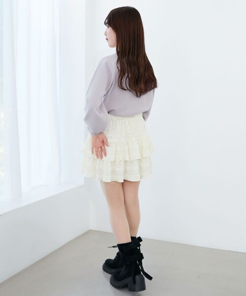 MAJESTIC LEGON(マジェスティックレゴン)の「フワフワジャカードロゴニット(ニット/セーター・レディース・グレー/アイボリー/ピンク・MEDIUM)」の22枚目の写真
