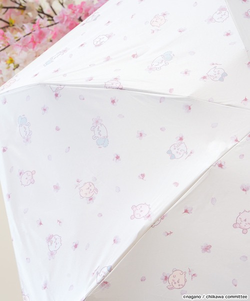 夕方まで限定☆ちいかわ☆折り畳み　日傘☆お花見☆ピンク☆遮光 日傘クーポン20％OFF】ちいかわ 遮光 お花見 ミニ 日傘