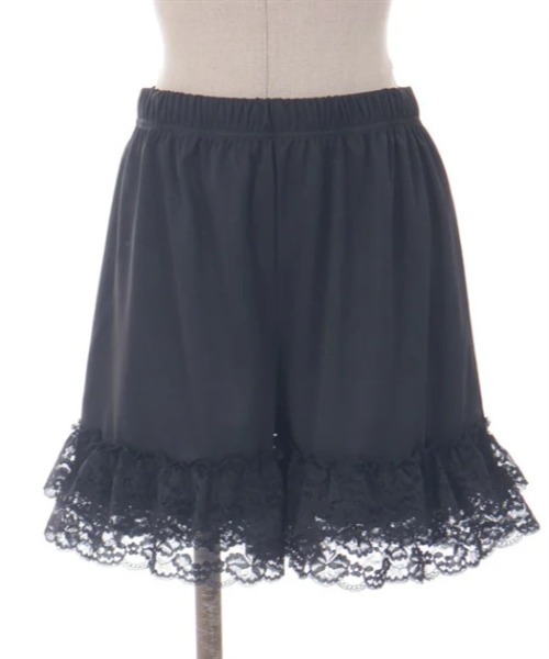 axes femme(アクシーズファム)の「裾レースデザインペチパンツ(その他アンダーウェア/インナー・レディース・ホワイト/ブラック・FREE)」の2枚目の写真