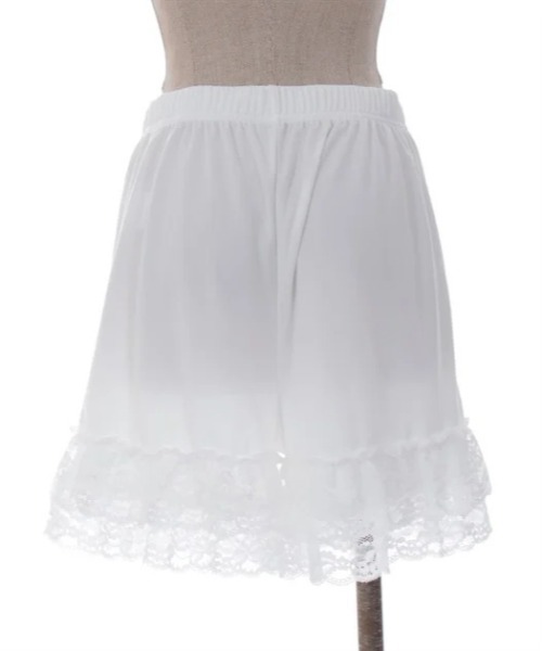 axes femme(アクシーズファム)の「裾レースデザインペチパンツ(その他アンダーウェア/インナー・レディース・ホワイト/ブラック・FREE)」の7枚目の写真