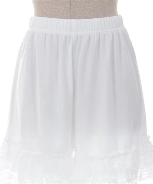 axes femme(アクシーズファム)の「裾レースデザインペチパンツ(その他アンダーウェア/インナー・レディース・ホワイト/ブラック・FREE)」の10枚目の写真