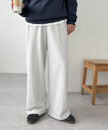 DISCOAT（ディスコート）の「【ユニセックス】ワンポイント刺繍ワイドスウェットパンツ（その他パンツ・メンズ）」