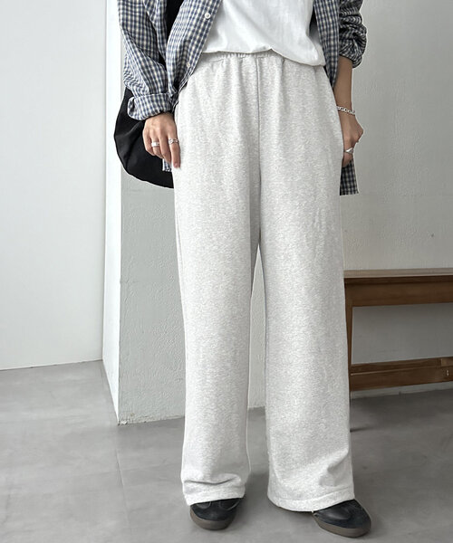 DISCOAT（ディスコート）の「【ユニセックス】ワンポイント刺繍ワイドスウェットパンツ（その他パンツ・レディース・オフホワイト/ライトグレー/ネイビー・MEDIUM/LARGE）」の22枚目の写真