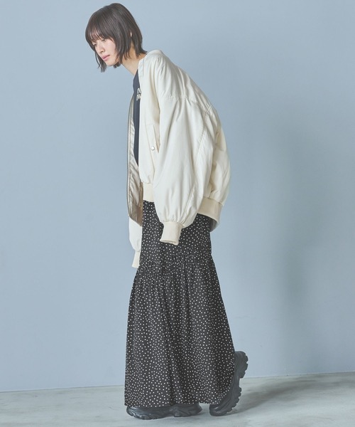 LAKOLE（ラコレ）の「アソートギャザースカート / 292584（スカート・レディース・チャコールグレー/ブルーグレー/ドット・MEDIUM/LARGE）」の7枚目の写真