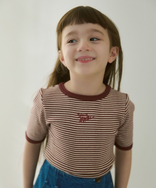 MILLER(ミラー)の「【別注】<Robert P. Miller> 5スリーブ Tシャツ / キッズ 100cm-130cm(Tシャツ/カットソー・キッズ・オフホワイト/オレンジ系その他/オレンジ・130cm/120cm/110cm/100cm)」の3枚目の写真