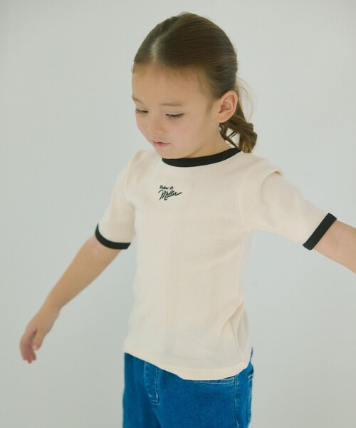 MILLER(ミラー)の「【別注】<Robert P. Miller> 5スリーブ Tシャツ / キッズ 100cm-130cm(Tシャツ/カットソー・キッズ・オフホワイト/オレンジ系その他/オレンジ・130cm/120cm/110cm/100cm)」の1枚目の写真