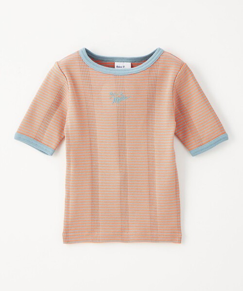 MILLER(ミラー)の「【別注】<Robert P. Miller> 5スリーブ Tシャツ / キッズ 100cm-130cm(Tシャツ/カットソー・キッズ・オフホワイト/オレンジ系その他/オレンジ・130cm/120cm/110cm/100cm)」の2枚目の写真
