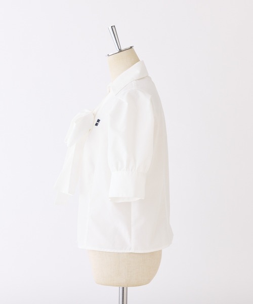 one after another NICE CLAUP（ワンアフターアナザーナイスクラップ）の「刺繍入りボウタイリボンブラウス（シャツ/ブラウス・レディース・ベージュ系その他/オフホワイト/サックスブルー/サックスブルー系/ブルー系その他・FREE）」の12枚目の写真