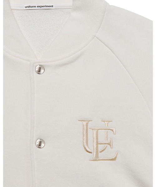 uniform experiment（ユニフォームエクスペリメント）の「SWEAT VARSITY JACKET（ブルゾン・メンズ・ブラック/グレー/ホワイト・3/2/1/4）」の4枚目の写真