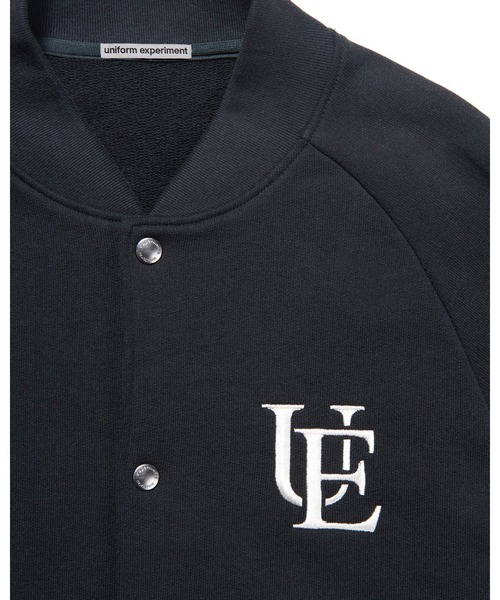 uniform experiment（ユニフォームエクスペリメント）の「SWEAT VARSITY JACKET（ブルゾン・メンズ・ブラック/グレー/ホワイト・3/2/1/4）」の5枚目の写真