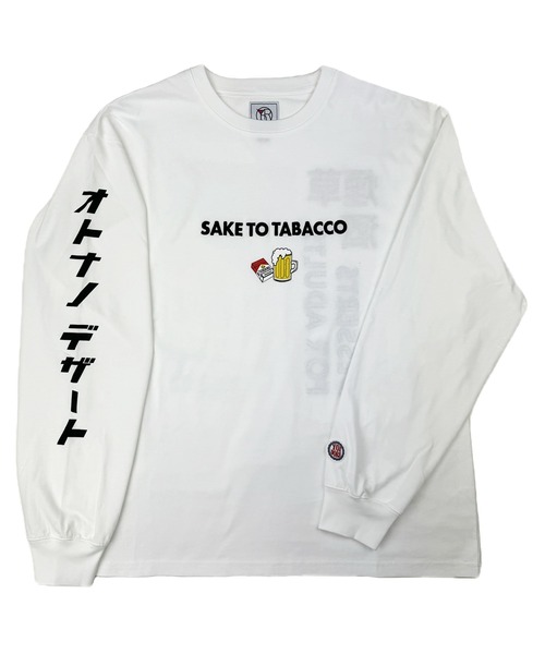 JACKROSE（ジャックローズ）の「YOIDORE 酒とﾀﾊﾞｺ L/S TEE（Tシャツ/カットソー・メンズ・ホワイト/ブラック・L/M/XL）」の6枚目の写真