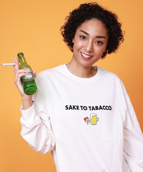 JACKROSE（ジャックローズ）の「YOIDORE 酒とﾀﾊﾞｺ L/S TEE（Tシャツ/カットソー・メンズ・ホワイト/ブラック・L/M/XL）」の10枚目の写真