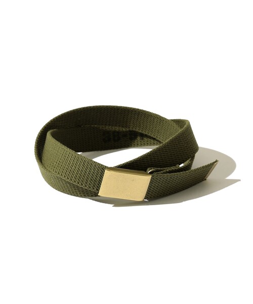 BEAMS PLUS（ビームスプラス）の「Plate Canvas Belt（ベルト・メンズ・オリーブ/ホワイト/ネイビー・L/M/XL/S）」の14枚目の写真