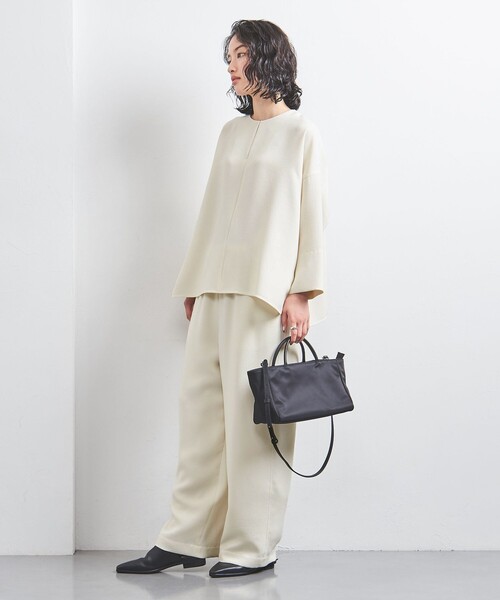 UNITED ARROWS（ユナイテッドアローズ）の「COMFY ストレート イージーパンツ WHITE -UVカット ウォッシャブル-（その他パンツ・レディース・オフホワイト・34/36/38）」の4枚目の写真