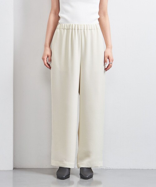 UNITED ARROWS（ユナイテッドアローズ）の「COMFY ストレート イージーパンツ WHITE -UVカット ウォッシャブル-（その他パンツ・レディース・オフホワイト・34/36/38）」の5枚目の写真