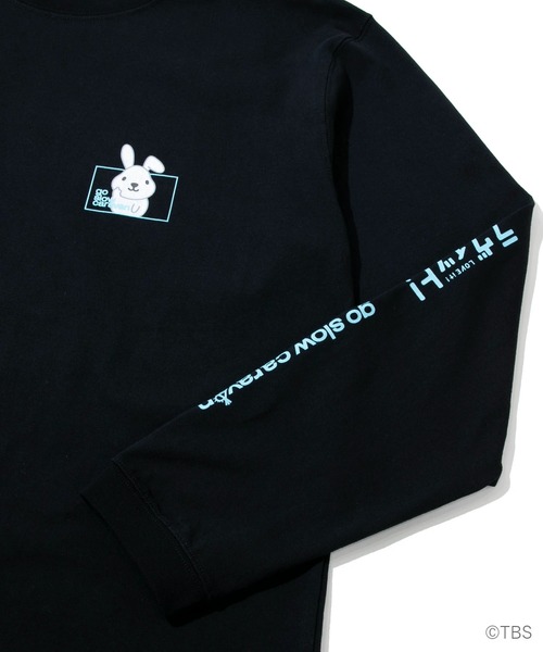 go slow caravan(ゴースローキャラバン)の「ラヴィット!×gsc USACラッピースクエアLOGO LSTEE(Tシャツ/カットソー・メンズ・ホワイト/ブラック・MEDIUM/X-LARGE/LARGE)」の6枚目の写真